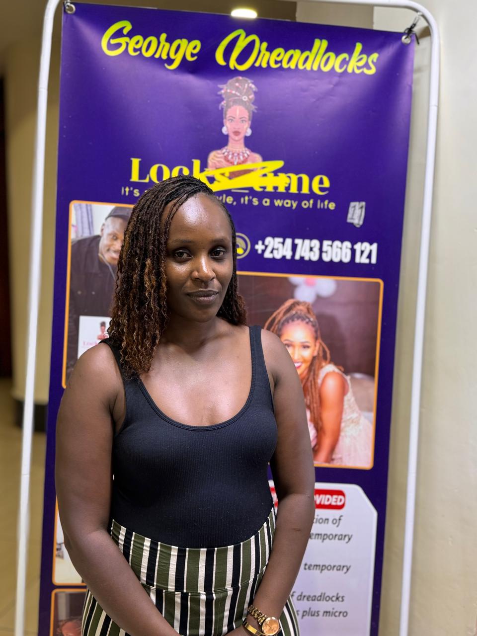 Caramel ombre human hair micro loc extensions — Locstime254 Nairobi